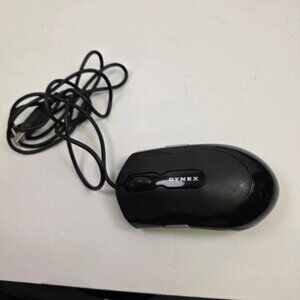Dynex Optical Mouse DX-WMSE Wired Standard Black USB